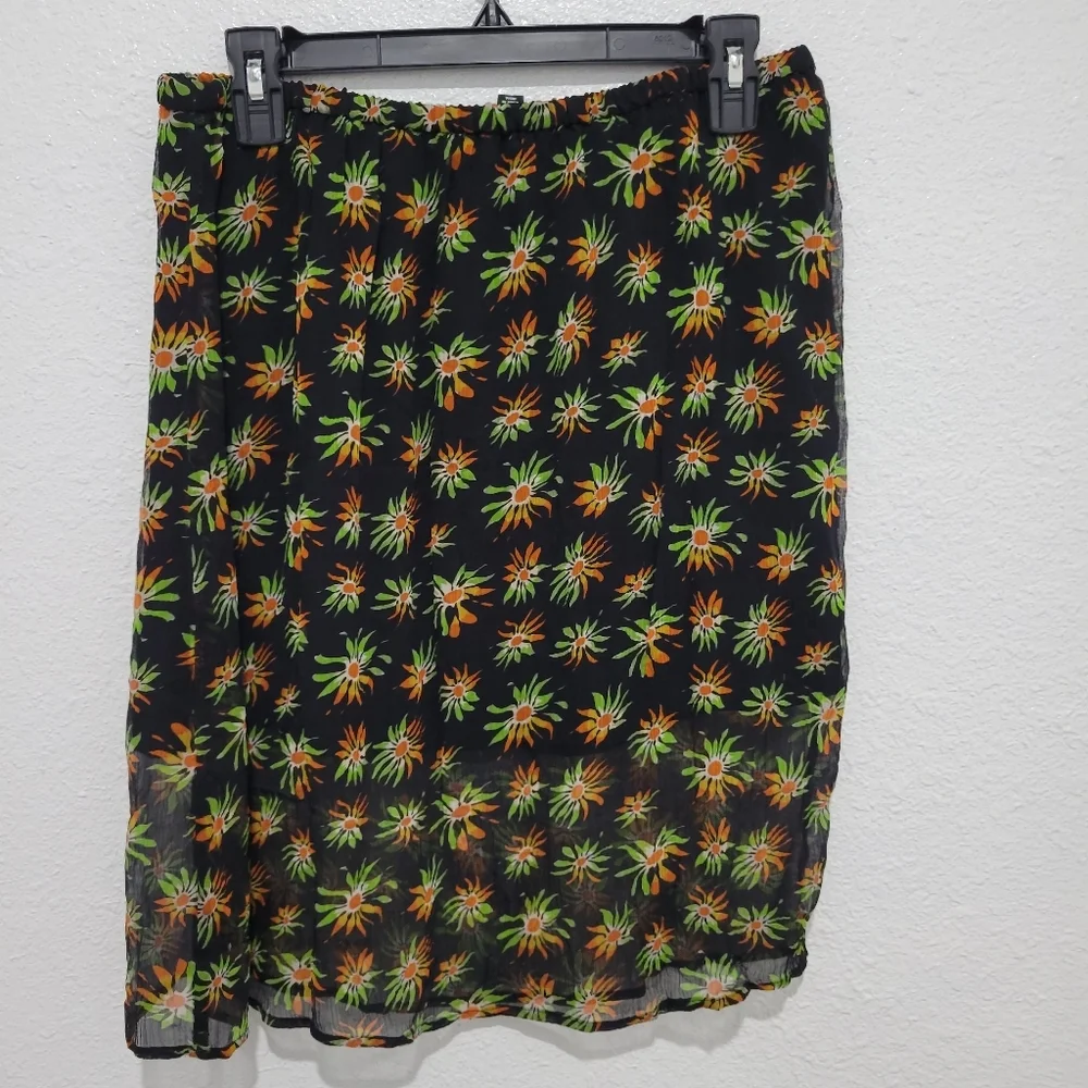 J Crew Gwen knee-length layered slip skirt in crinkle chiffon, Small, NWT CH414